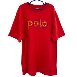 Polo Ralph Lauren Boys Short Sleeve Red Retro Logo T-Shirt